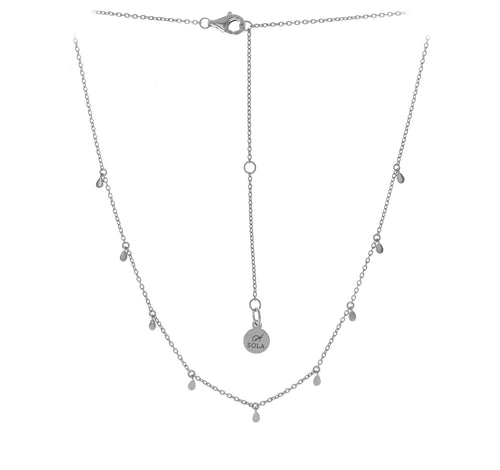 Chain Necklace "MINI" – Rhodium-Plated 925 Sterling Silver