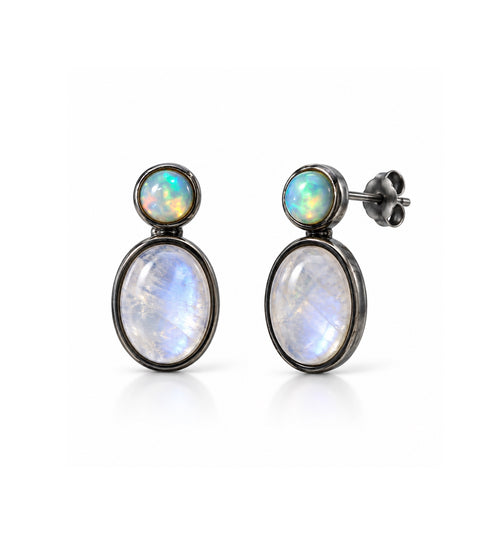 BLACK Moonstone & Opal