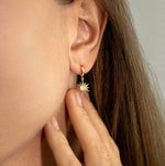 SUN Moonstone Earrings – Gold Vermeil on 925 Sterling Silver