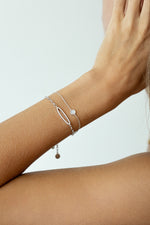 CHAIN Cubic Zirconia Bracelet – Rhodium-Plated 925 Sterling Silver