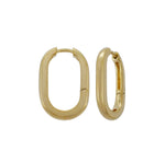 OVAL コンゴ ピアス – ゴールドヴェルメイユ（925スターリングシルバー）
