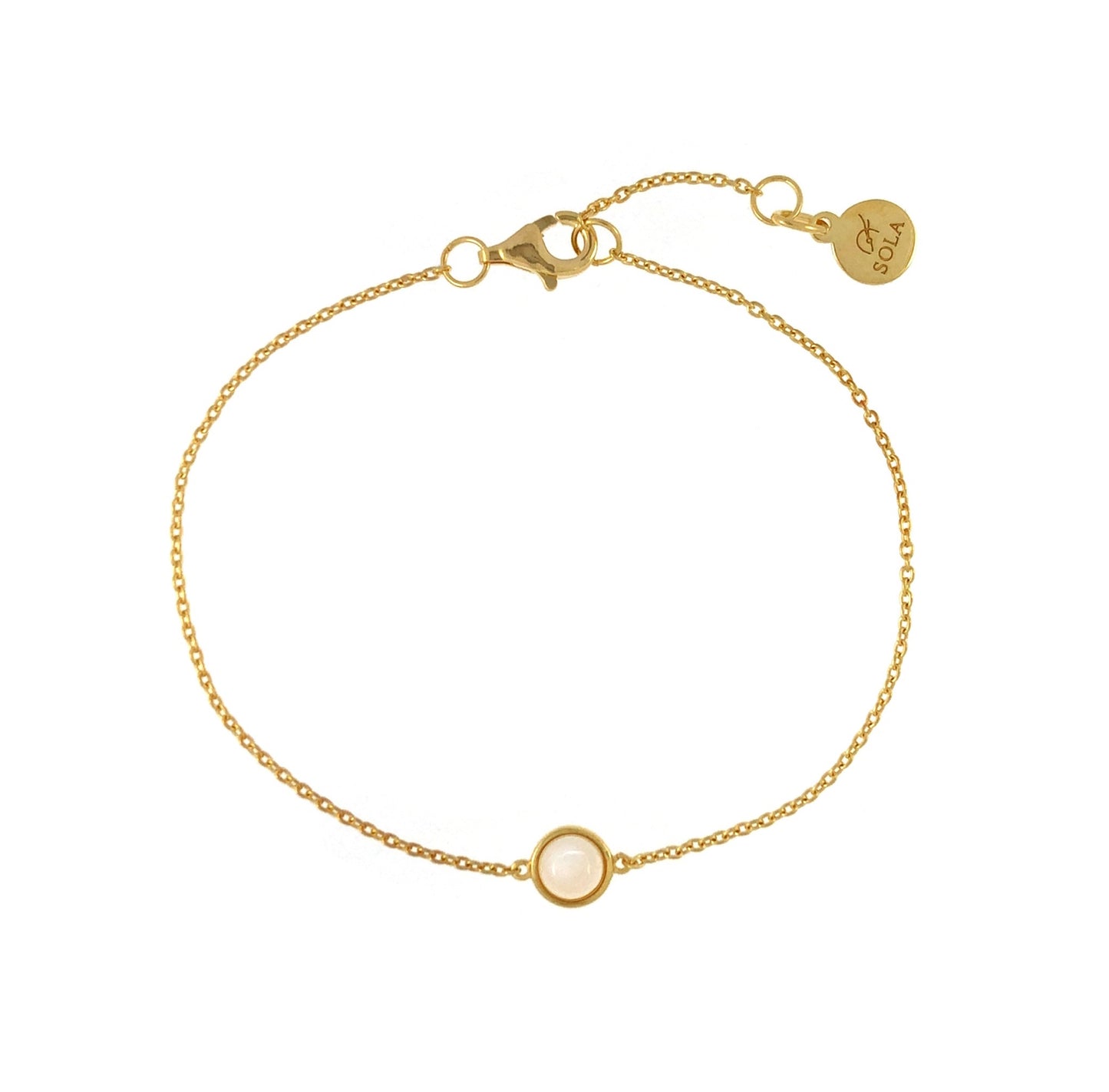 BALANCE Moonstone Bracelet – Gold Vermeil (2.5 Microns) on 925 Sterling Silver